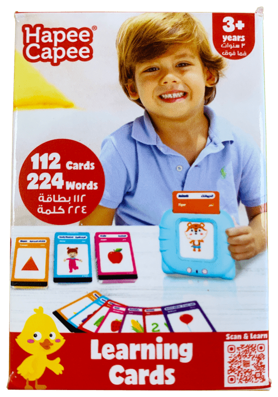 Hapee Capee Flash Learning Cards English Arabic Battery Operated - Marah Kids