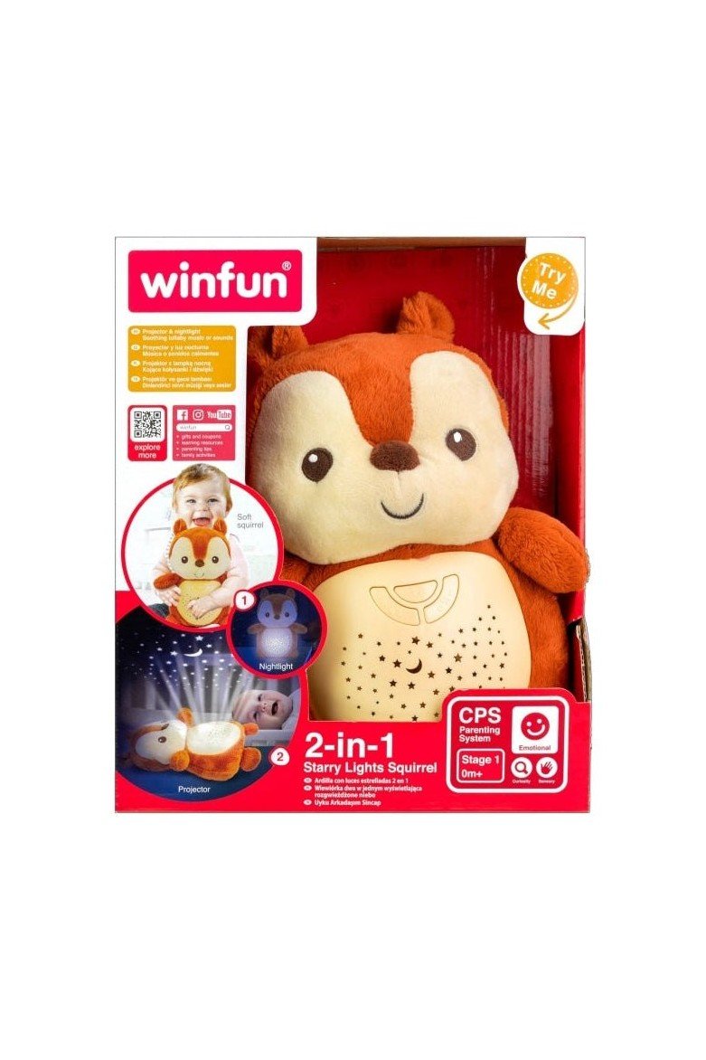 2 - In - 1 Starry Lights Squirrel - Marah Kids