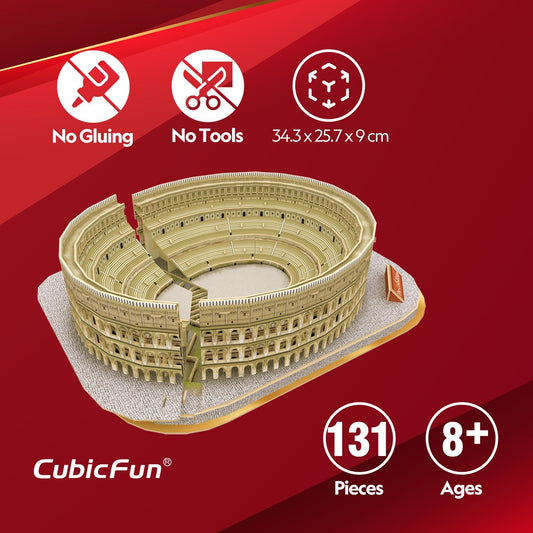 CUBIC FUN NGEO 3D PUZZLE THE COLOSSEUM 131PCS - Marah Kids