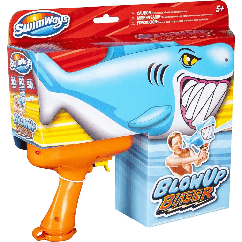 Spinm - Swimways Blow Up Blaster Shark - Marah Kids