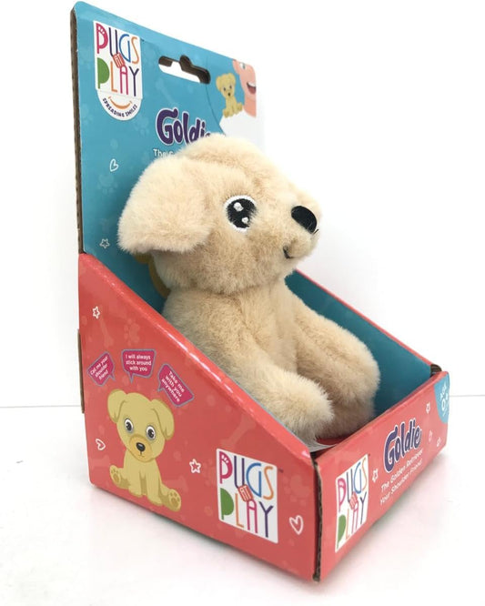 Pugs At Play Shoulder Buddy Goldie 4-Inch