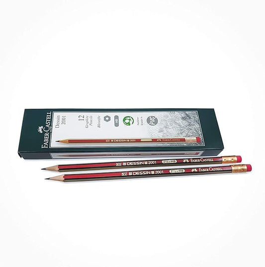 FABER - CASTELL DESSIN GRAPHITE PENCIL HB WITH RT 12PC - Marah Kids