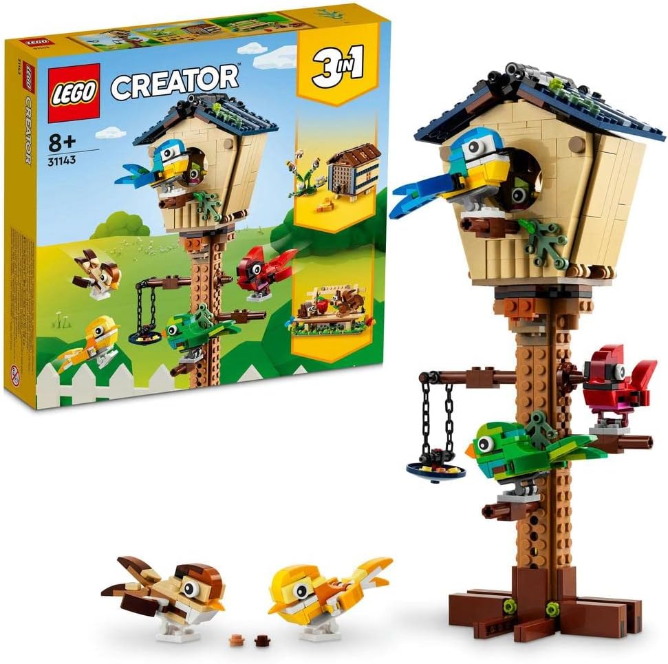 Lego 31143 Creator 3In1 Birdhouse: Birds To Hedgehog To Beehive Set