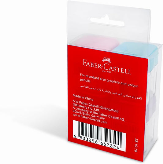 FABER - CASTELL PASTEL MINIBOX SHARPENER 4 PC IN A PET BOX - Marah Kids