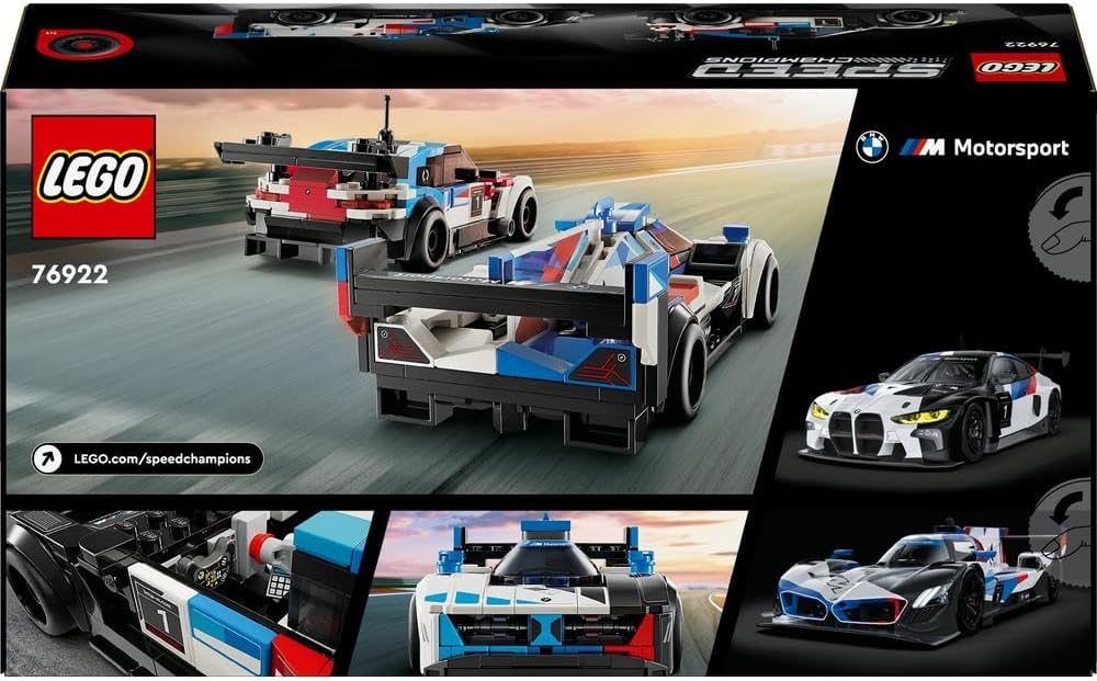 Lego Speed Champions Bmw M4 Gt3 & Bmw M Hybrid V8 Race Cars 76922