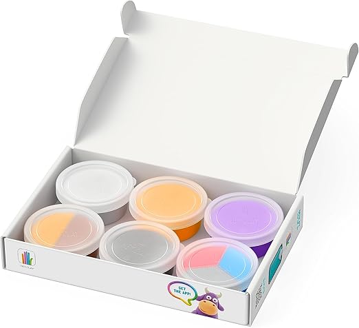 HEY CLAY - DIY Bugs: Snail, Dragonfly, Ladybird Plastic Creative Modelling Air - Dry Clay For Kids 6 Cans - Marah Kids