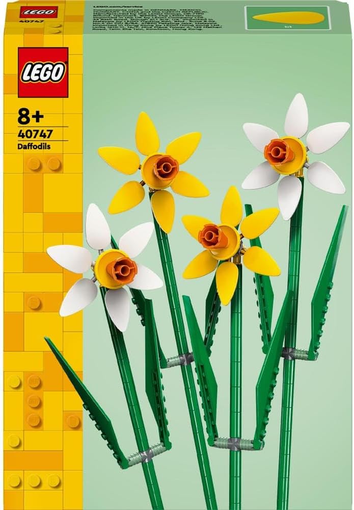 Lego Botanicals Daffodils, Yellow Artificial Flowers Set
