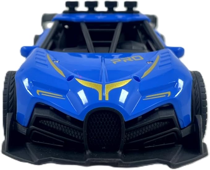 D - Power 1:18 R/C 4WD 27Mhz Spray Runner Car – Blue | Full Function Rechargeable RC Drift Vehicle | Ages 6 + - Marah Kids