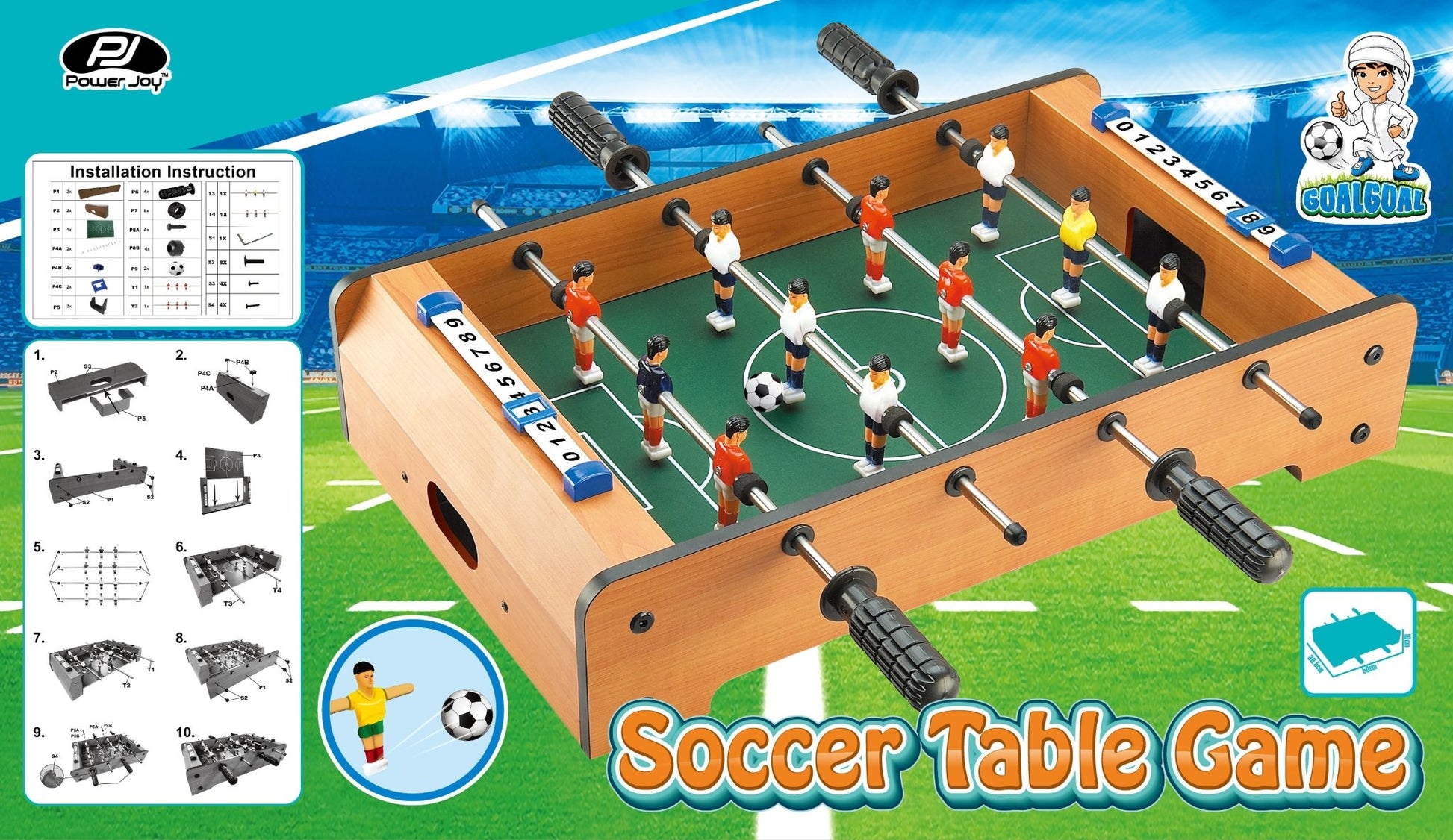 Power Joy - Goalgoal Soccer Tblegame50X30.5X10 - Marah Kids