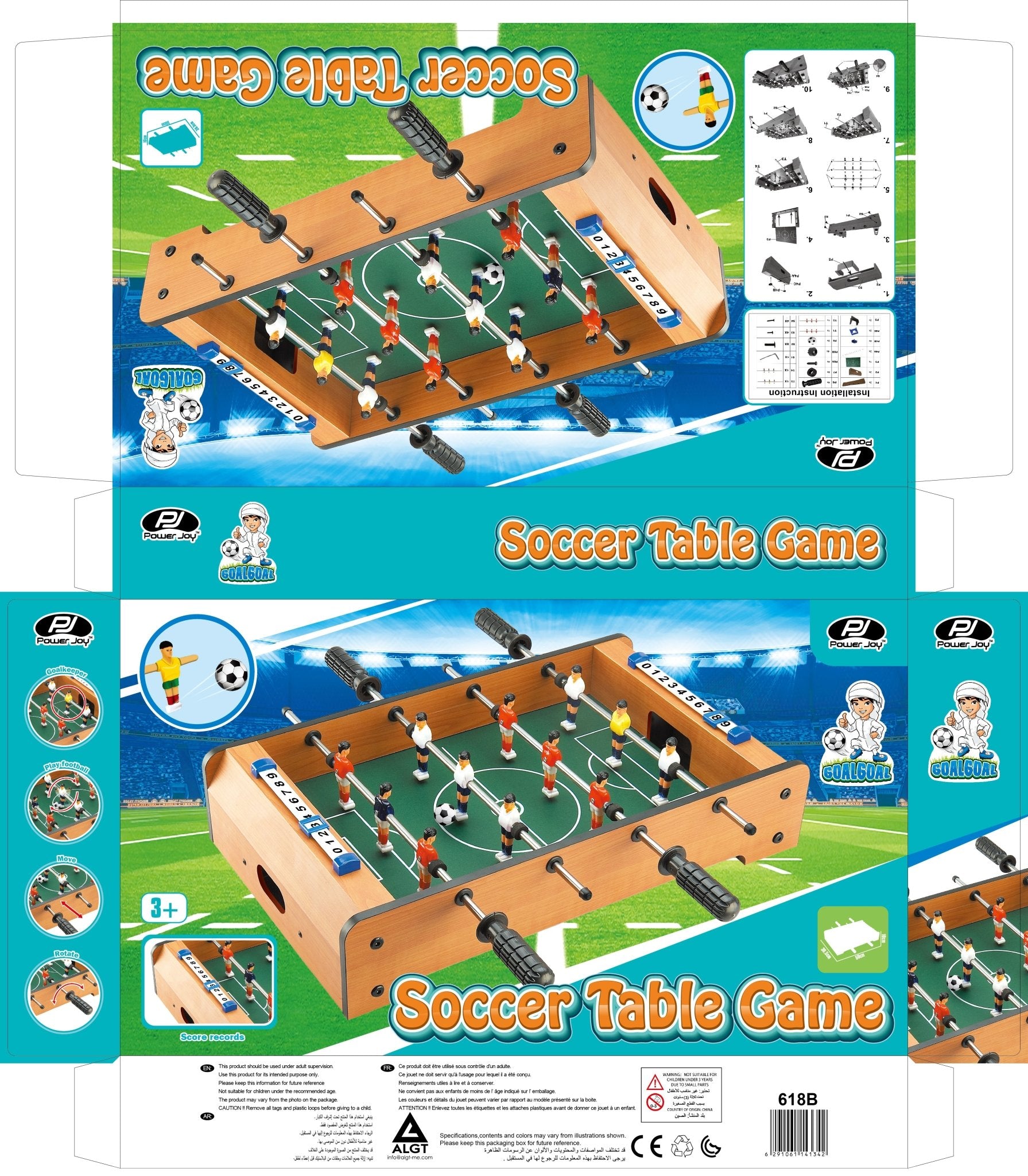 Power Joy - Goalgoal Soccer Tblegame50X30.5X10 - Marah Kids