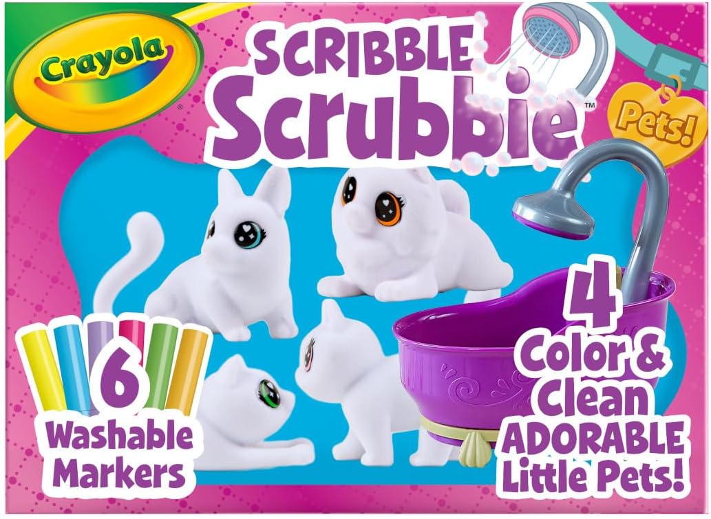 Crayola Scribble Scrubbie Pets, Tub Play Set - Marah Kids