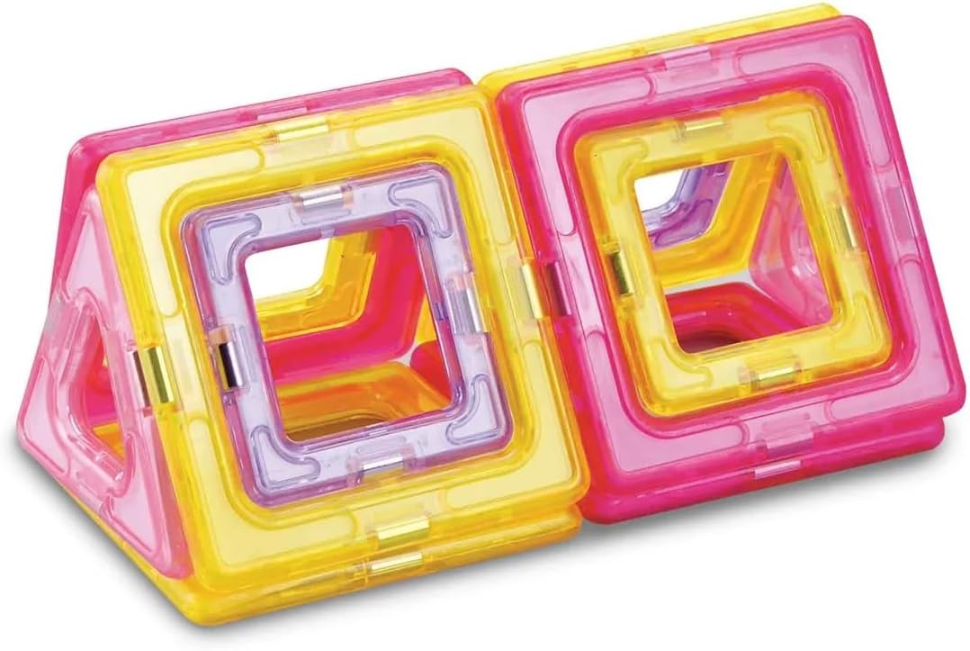 Addo MagniMake Pastel Starter Set 18-pieces, Magnetic Tiles, Construction Playset, Building Toys