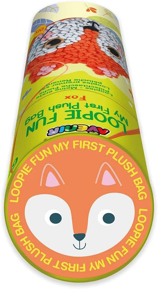 Avenir Loopie Fun – My First Plush Bag Kit is suitable for children ages 3 and above. Enjoy learning to sew with this kit which includes everything you need, felt, thick soft yarn, crochet hook and step by step instrucutions. - Marah Kids