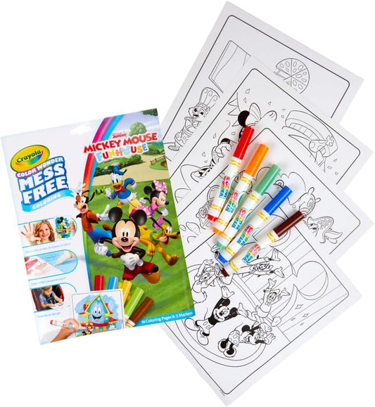 Crayola Color Wonder Coloring Pad & Markers, Mickey Mouse Roadster Racers - Marah Kids