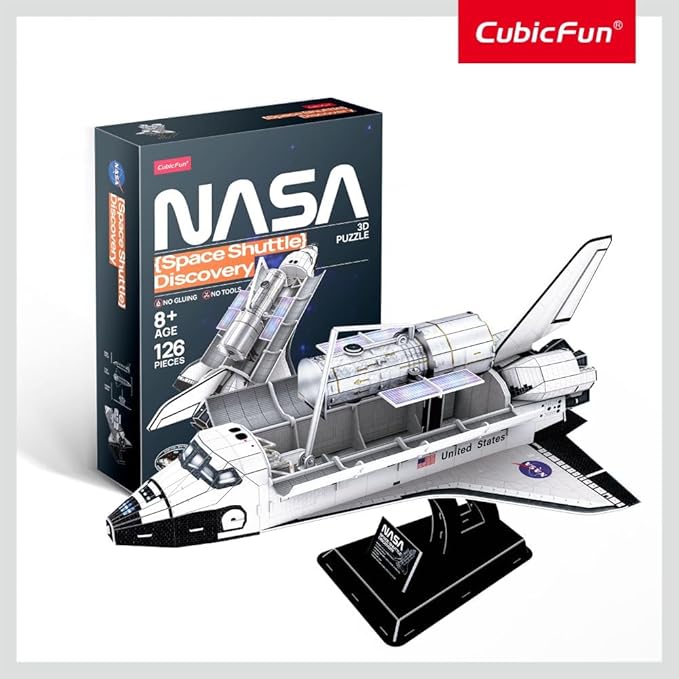 CUBIC FUN 3D PUZZLE NASA DISCOVERY 126PCS - Marah Kids