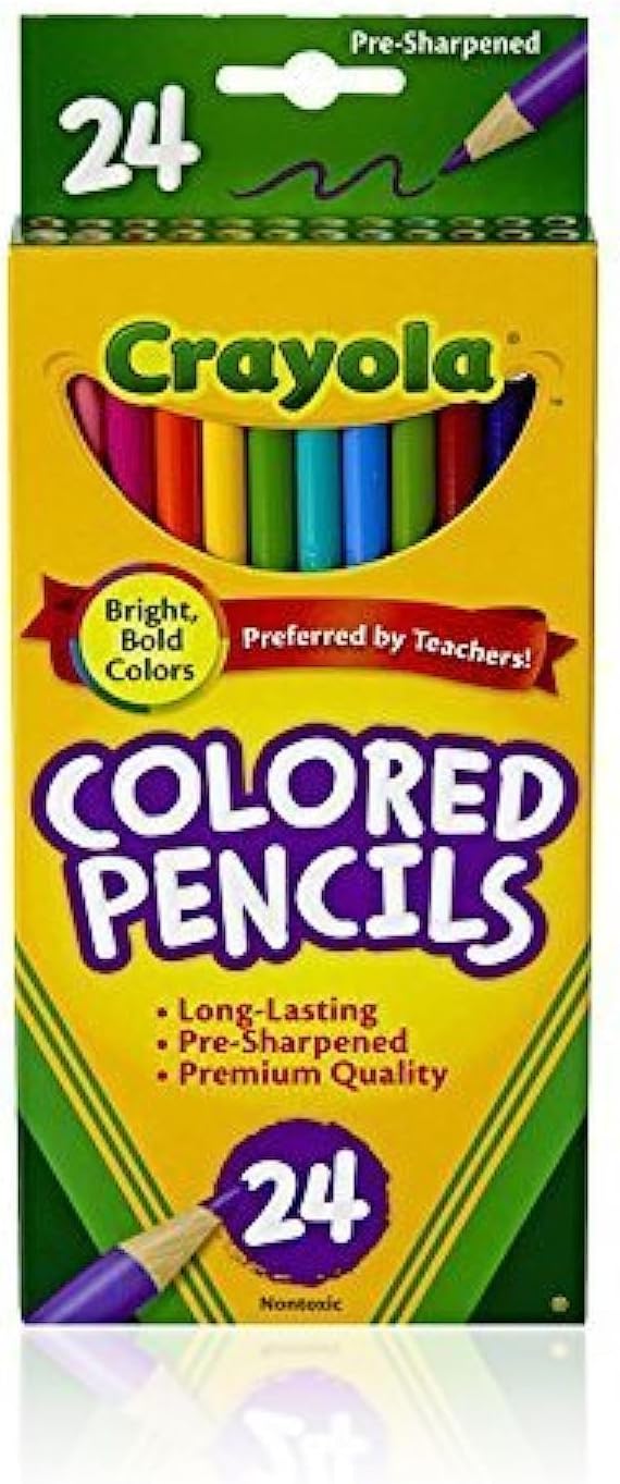 Crayola 24 ct. Colored Pencils, Long - Marah Kids