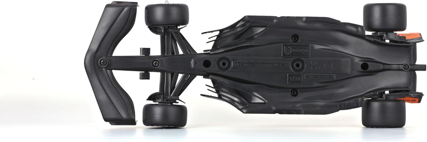 Bburago 1:24 Formula (with helmet & plastic stand) - McLaren Team MCL38 (Miami GP) (2024)