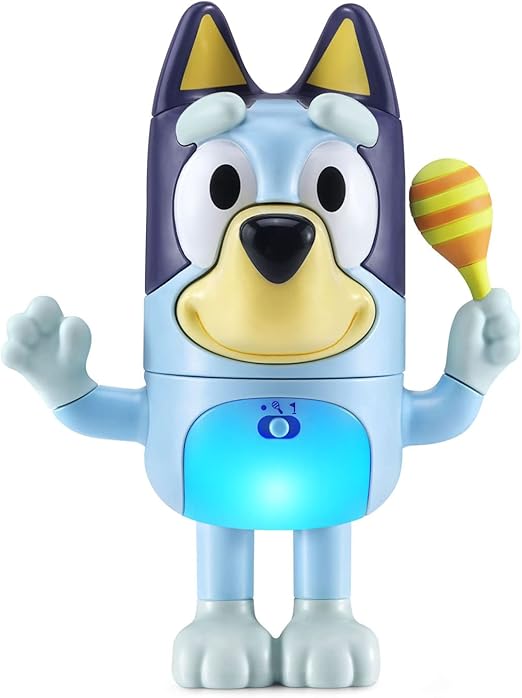Vtech Bluey Shake It Bluey (Blue) | Interactive Toddler Toy with Music, Sounds and Phrases from the TV show, Educational Learning | Ideal Gift for Kids 3, 4, 5 + Years - Marah Kids
