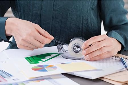 Uhu Eco Rollafix Invisible Tape 25M With Dispenser + 25M Refill - Marah Kids