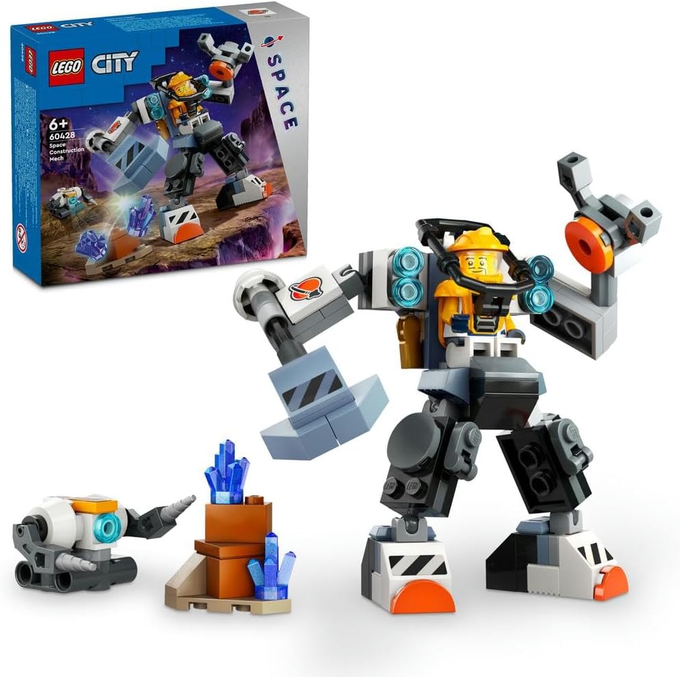 Lego City Space Construction Mech Suit, Action Figure 60428 - Marah Kids