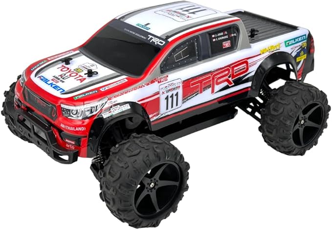 D - power - 1:24 Scale Twin RC Car Set – AUDI RS Q e - tron Dakar Rally & TOYOTA HILUX AXCR | 2.4GHz Remote Control Off - Road Truck Set with Batteries Included | For Kids Ages 6+ - Marah Kids