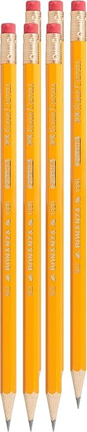 FABER - CASTELL BONANZA GRAPHITE PENCIL HB WITH RT 12PC - Marah Kids