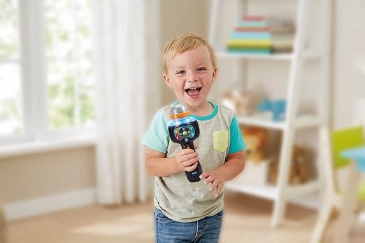 Vtech - SINGING SOUNDS MICROPHONE - Multicolour | 15 built - in sing - along songs on the Singing Sounds Microphone | Suitable ages 2 + up - Marah Kids