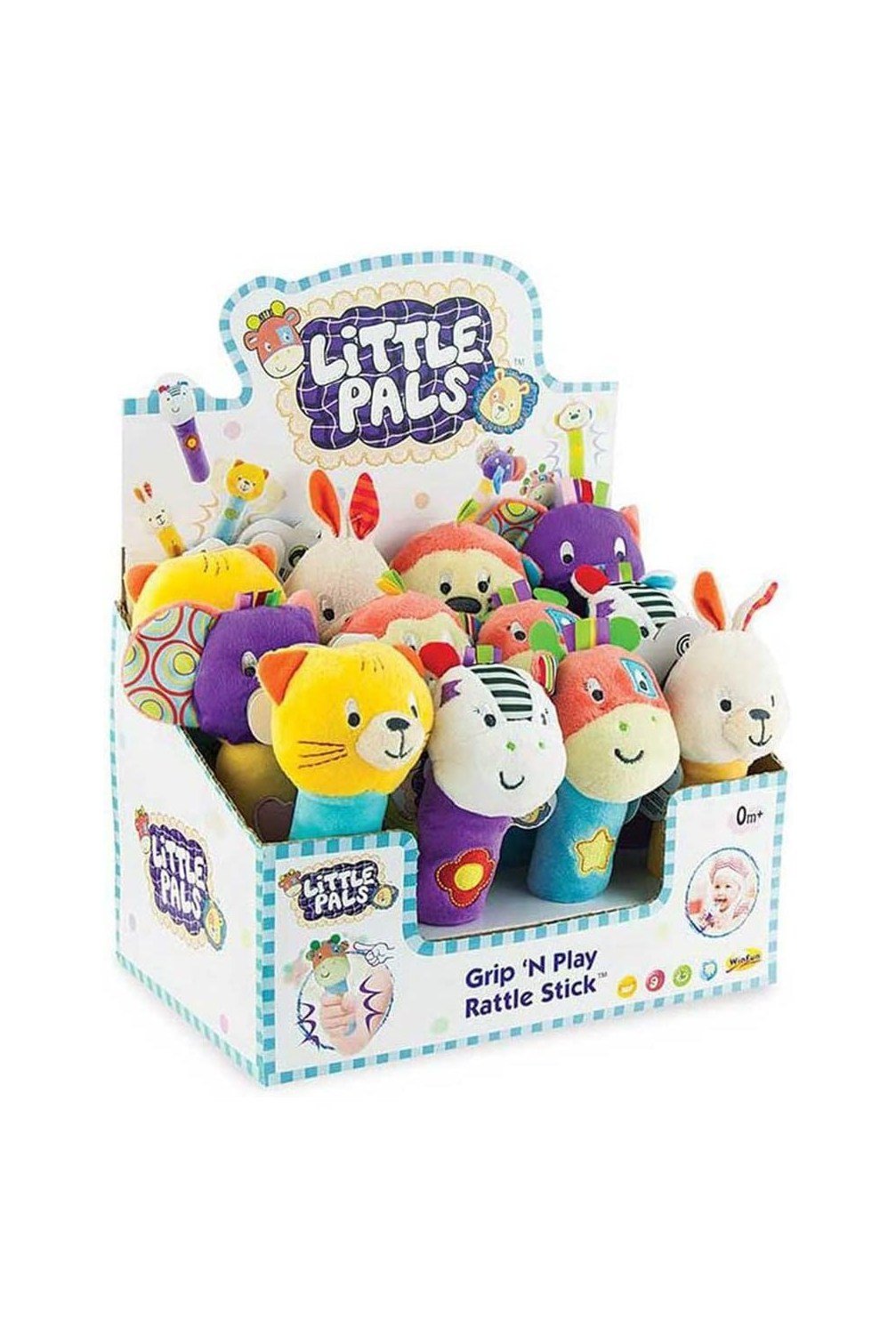 Grip 'N Play Rattle Stick (Little Pals) - Marah Kids