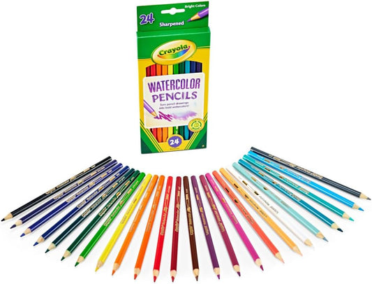 Crayola Watercolor Pencils, 24 Count - Marah Kids