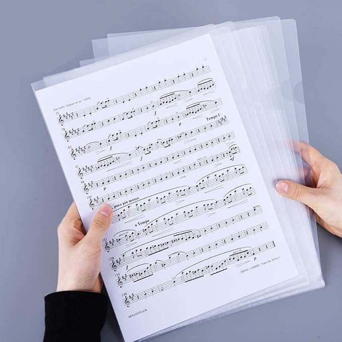 MAXI A4 L FOLDER CLEAR POLY BAG OF 12PC - Marah Kids