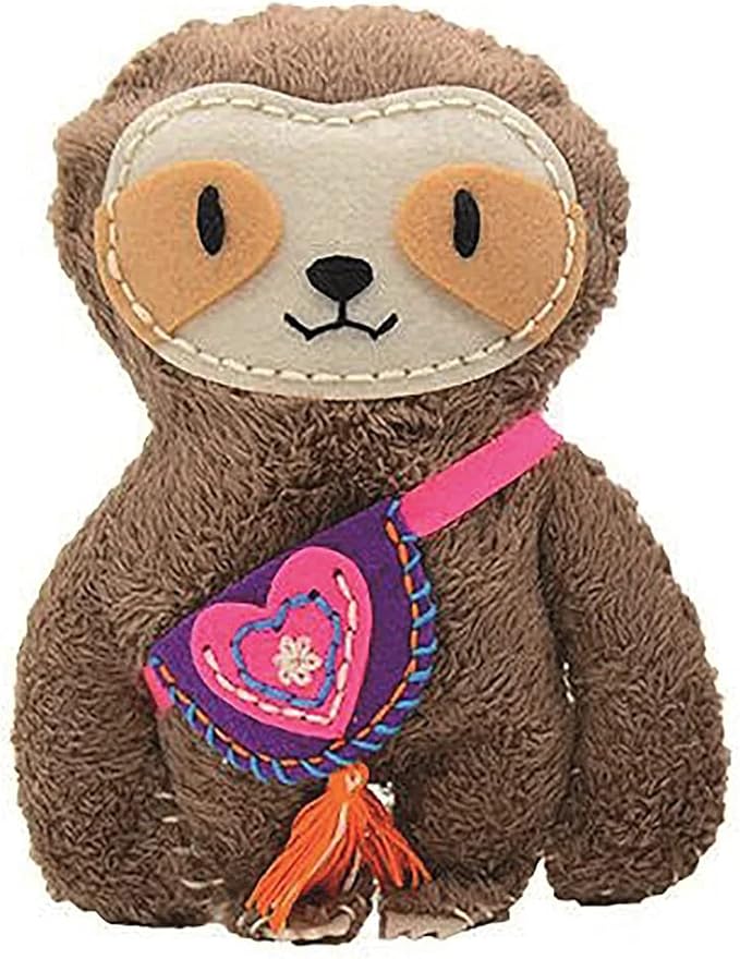 Avenir Sewing My First Doll - Sloth Kit | Create a Super Soft Sloth, Develop Motor Skills & Creativity | Safe and Educational - Trusted Art, Learning, and Entertainment for Kids 3+ - Marah Kids