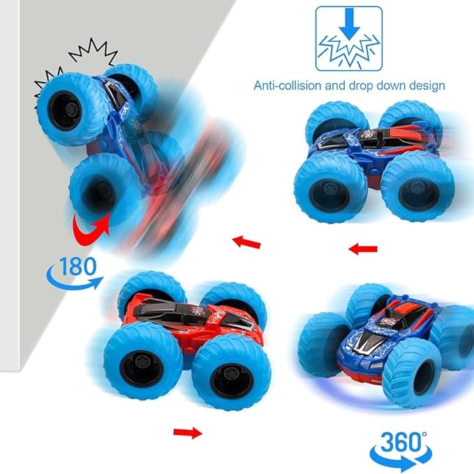 D - Power - Double - Sided Friction - Powered Monster Truck | Durable ABS, No Batteries Required – Green | Age 3+ - Marah Kids