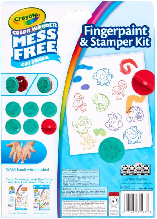 Crayola Color Wonder Mess - Free Fingerpaint Kit: Toddler Activity 3+ - Marah Kids