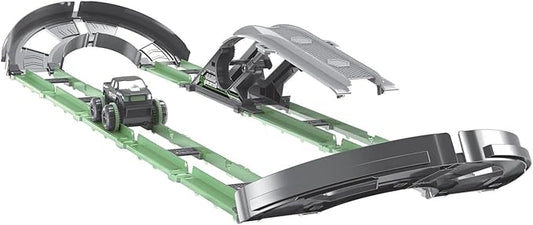 D - POWER – Electric Rolling Stunt Car Track | DIY Free Build Track, Changeable Assembly | 54pc Set, Kids Age 3+ - Marah Kids