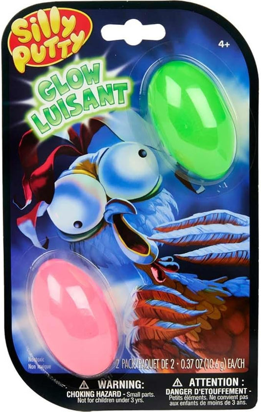 Crayola Silly Putty Glow - In - The - Dark 2 - Pack | Ages 4+ - Marah Kids