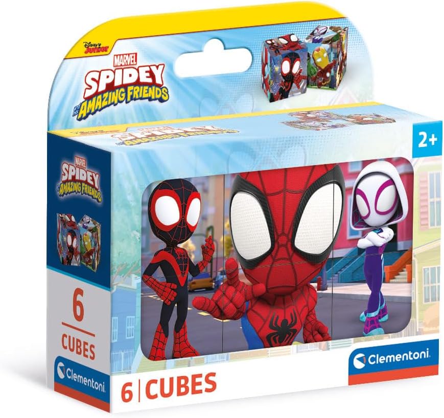 CLEMENTONI Puzzle Cubes Spidey & Friends 6pcs - Marah Kids