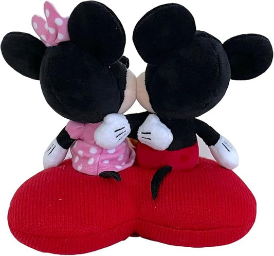DISNEY PLUSH MICKEY&MINNIE HEART CUSHION - Marah Kids