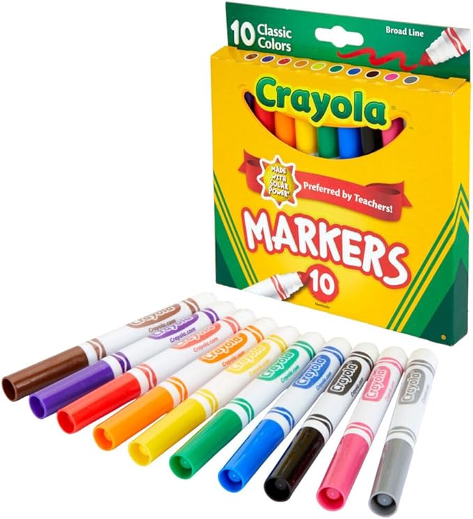 Crayola Classic 8 Broad Line Markers - Marah Kids