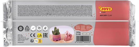 JOVI AIR HARDENING CLAY 500GM BROWN - Marah Kids