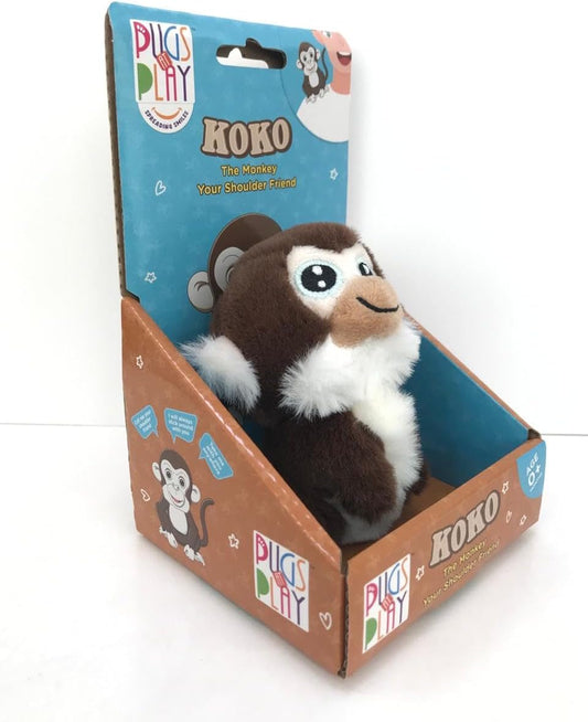 Pugs At Play Shoulder Buddy Koko 4-Inch