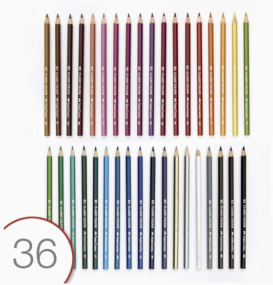 FABER - CASTELL CLASSIC COLOUR PENCILS 36 COLOUR FT - Marah Kids