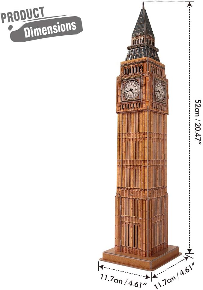 3D PUZZLE BIG BEN LONDON 44 - PIECE - Marah Kids