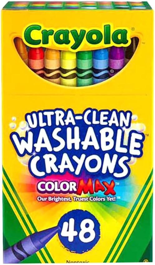 Crayola - 48 ct. Ultra - Clean Washable Crayons - Regular Size - Marah Kids