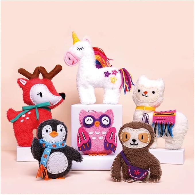 Avenir Sewing My First Doll - Sloth Kit | Create a Super Soft Sloth, Develop Motor Skills & Creativity | Safe and Educational - Trusted Art, Learning, and Entertainment for Kids 3+ - Marah Kids