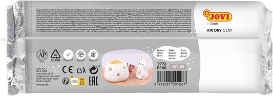 JOVI AIR HARDENING CLAY 500GM WHITE - Marah Kids