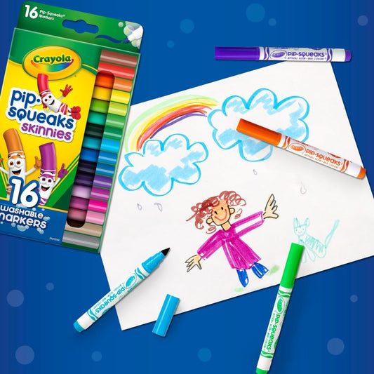 Crayola 16 ct. Washable Pip - Squeaks Skinnies Markers - Marah Kids