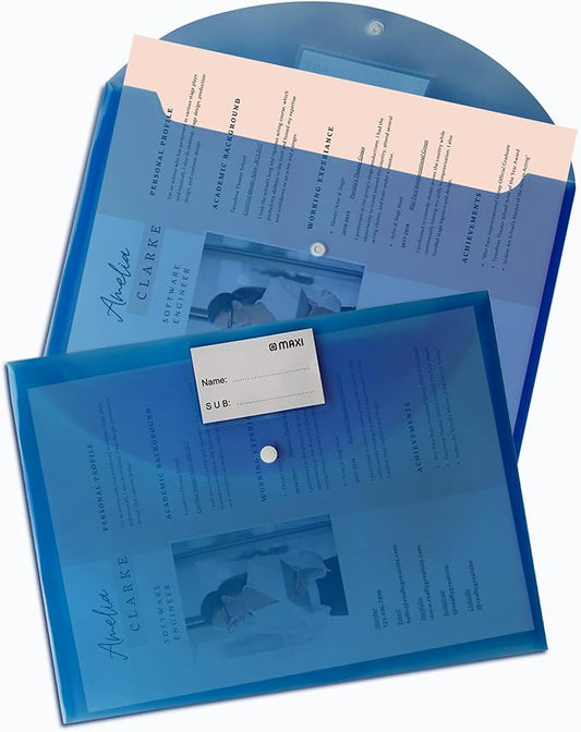 Maxi F/S Clear Bag 300 Micron Blue - Marah Kids