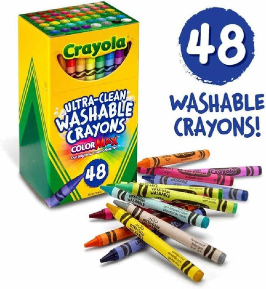 Crayola - 48 ct. Ultra - Clean Washable Crayons - Regular Size - Marah Kids
