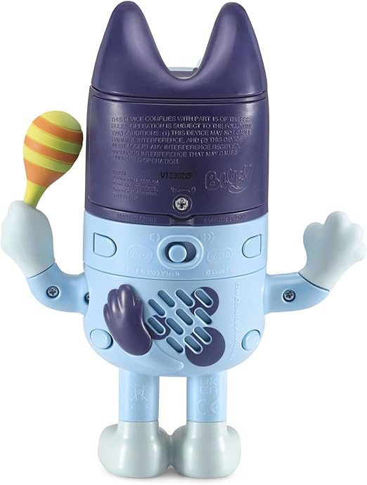 Vtech Bluey Shake It Bluey (Blue) | Interactive Toddler Toy with Music, Sounds and Phrases from the TV show, Educational Learning | Ideal Gift for Kids 3, 4, 5 + Years - Marah Kids