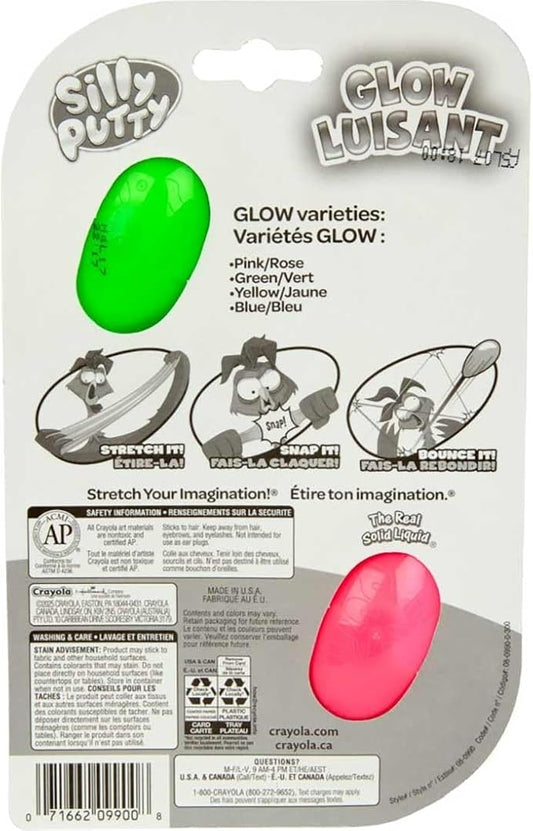 Crayola Silly Putty Glow - In - The - Dark 2 - Pack | Ages 4+ - Marah Kids